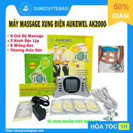Máy massage xung điện trị liệu Aukewel (8 miếng dán) thương hiệu Đức (BH 2 năm) (mát xa)