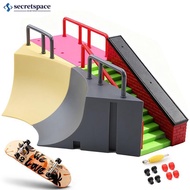 SECRETSPACE Multi-terrain Skatepark Ramp Finger Skateboard Park Set Obstacle Portable Practice Set P