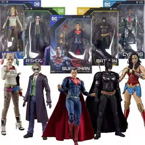Fondjoy Toys Justice League Wonder Woman Batman Cyborg Superman Joker Harley Quinn DC Multiverse 18c