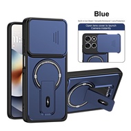 For Motorola G85 G96 G56 G86 G37 G47 5G Slide camera lens protection cover magnetic stand phone case