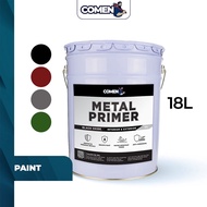 COMEN Metal Primer Oxide Paint 18 Liter Metal Anti Rust Undercoat Paint Cat Undercoat Besi Pengegah 