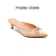 Bata บาจา ยี่ห้อ Marie Claire Solid Glamour Collection รองเท้าส้นสูงแบบสวม รองเท้าส้นเข็ม สูง 2 นิ้ว รองเท้าแฟชั่น สำหรับผู้หญิง รุ่น Lolina สีเบจ 6705299
