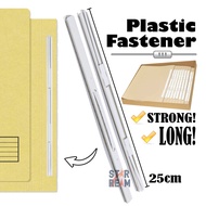 10pcs Strong Plastic Long Fastener (250mm) Paper Fastener with Giant Clip For Fail Putih/ Manila Fil