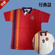 94 Spain Retro Jersey No. 15 Caminello Team Uniform 1994 World Cup Old Classic Football Uniform Shor
