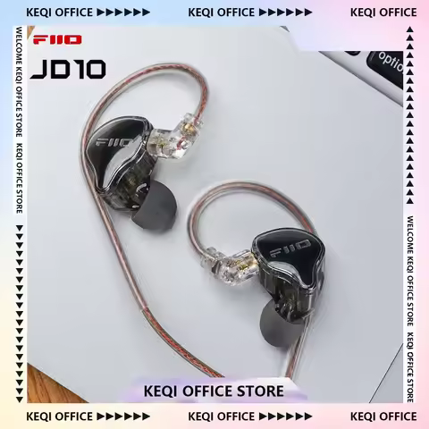 FiiO JD10 In Ear Earphones Type-C HIFI Stereo Bass Music Wired Earbuds Headphones Sport Single Movin