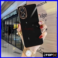 Casing OPPO A60/A18/A38/A58/A78 4G/A17/A78 5G/A98 5G straight edge fashion phone case ZB