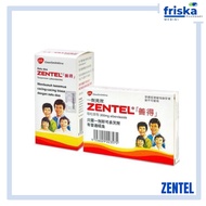 Zentel (Ubat Cacing) Dewasa /Kanak2