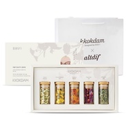 KKOKDAM Lovely Flower Tea Gift Set 5 Types Herbal Tea Collection
