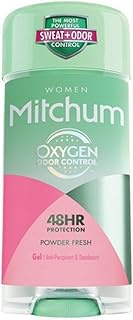 Mitchum For Women Anti-Perspirant Deodorant Clear Gel Powder Fresh 3.40 oz (Pack of 8)