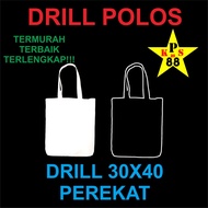 DRILL TOTEBAG - DRILL BAG - DRILL BAG - DRILL MATERIAL BAG