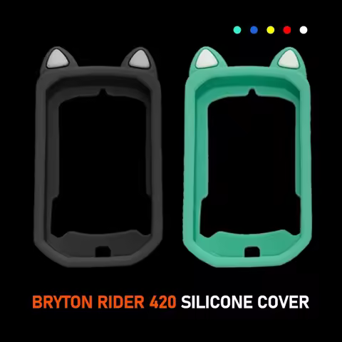 Bryton Rider 420 Rider 320 Case Bike Computer Silicone Cover Cartoon Rubber Protective Case + HD Fil