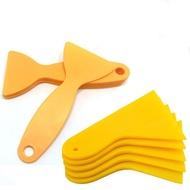 Small Yellow Scraper Car Film Scraper Special Small Scraper Plastic Triangle Gourd Plastic Scraper F