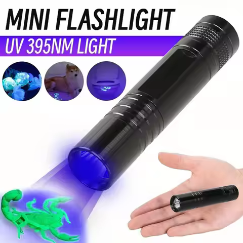 UV Flashlight 395nm,Ultraviolet Black Light Torch,Pet Urine Detector & Scorpion Finder,Portable UV L