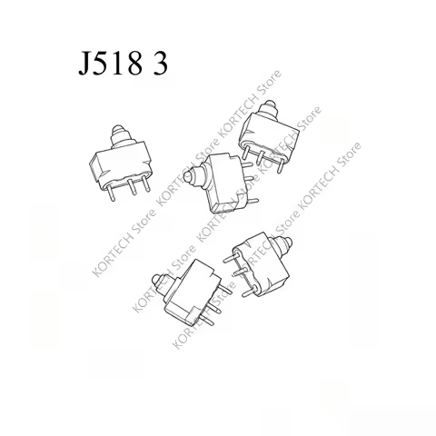 5-10PCS Original J518 3 straight feet micro switch For Audi J518 lock ignition switch micro button t