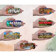 Angbaligya - I LOVE DANANG, VIETNAM RECTANGLE RUBBER MAGNET DESIGN
