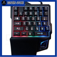 Single Hand Gaming Keyboard RGB 35 Keys black keyboard komputer pc keyboard hp blurtooyh keyboar lap