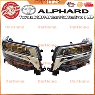 TOYOTA ALPHARD AGH30 2015 CONVERT 2018 GOLDEN EYE PROJECTOR HEADLAMP HEAD LAMP LIGHT LIGHTS