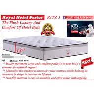 Slumberland, Ritz 3, Royal Hotel Series – 13″ Pocket Spring Medium feel QUEEN Size Mattress RM 6,825 SAVE 25%