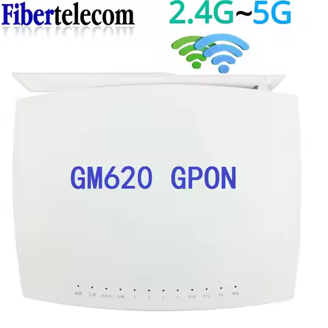 NEw GM620 Gpon Ont ONU FTTH Dual Band 1GE 3FE 1PORT 2USB 2.4G/5G wifi English version modem network 