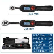 Mini Digital Display Torque Wrench 1/4" 3/8" Professional Adjustable Bike Car Repair Torque Wrench H