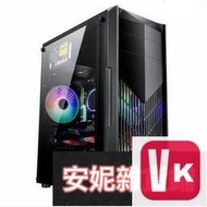 【VIKI-品質保障】~全網最低價~電腦機殼 黑騎士電腦機箱臺式DIY側透遊戲水冷ATX大板背線機箱【VIKI】