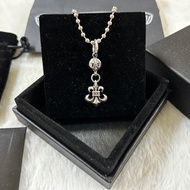 Chrome Hearts 925Silver Necklace Anchor Bead Necklace Unisex Retro Hip-Hop Necklace