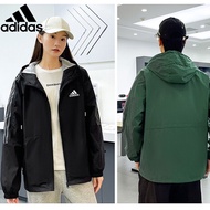 High-quality✤[M-10XL] Jaket Longgar Adidas Bertudung Longgar Kot Sukan Lelaki Saiz Besar