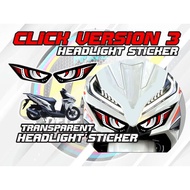 HONDA CLICK HEADLIGHT LAMINATED STICKER