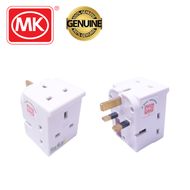 MK ( 692 WHI ) 13A Heavy Duty 3-Way Adaptor With SIRIM Approved