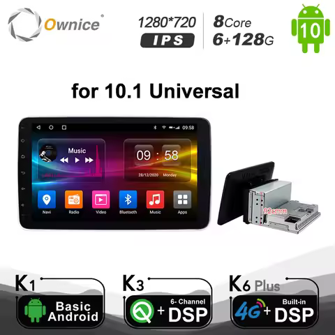 Universal Android 12.0 Car Radio player GPS Navi for Nissan 6G RAM 128G ROM Ownice 1 din 2 din 1280*