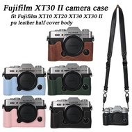 PU Leather Fujifilm XT30 II Camera Case Bag Half Body Cover For Fujifilm XT10 XT20 XT30 XT30 II