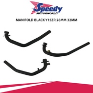 Speedy Manifold Black Y15ZR 28MM 32MM RS150 32MM Manifold Racing Motorcycle Accessories Spare Part Motor Aksesori Motor