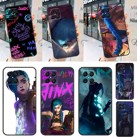 Arcane Jinx Vi Anime For Huawei Honor Magic 5 Lite X8 X9 50 70 P20 P30 P40 P50 P60 Pro Nova 9 5T P S