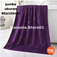 COD Handuk Mandi Dewasa Jumbo 80x160cm Mikrofiber Premium Tebal Lembut Menyerap Air