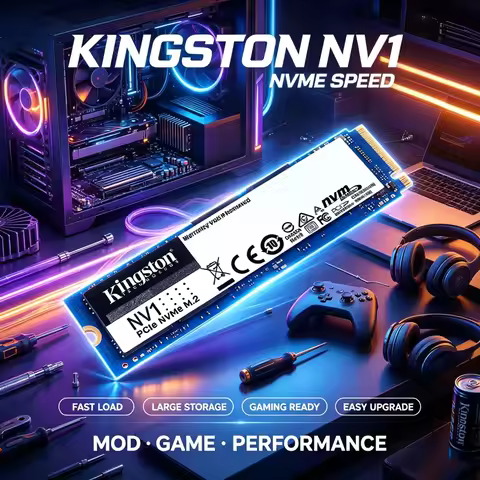 Kingston NV1 M.2 2280 PCIe NVMe SSD 250GB 500GB 1TB High Speed Solid State Drive, Upgrade for Gaming