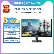 PHILIPS 23.8" 24E2N1100L/ 241V8LB (VA /FHD/ 100Hz / 4Ms / Adaptive Sync/ VGA + HDMI1.4/ VESAMOUNT)