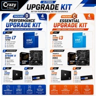 INTEL CORE I7-14700 / I5-14400 / I3-14100 / AMD RYZEN5 5600G / 3400G + MB-GIGABYTE A520M-K V2 / H610