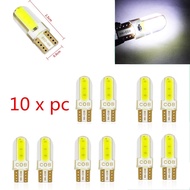 10pcs LED COB W5W T10 194 8SMD Wedge Clearance Light Bulb Car Door Lamp