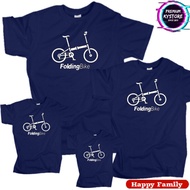 kaos pria sepeda folding bike anak dan dewasa edisi baju famili