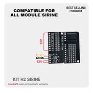 KIT H2 SIREN UNIVERSAL MODULE horn siren horn kereta