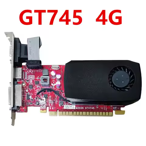 For DELL NVIDIA GeForce GTX745 GTX 745 4G GDDR3 TC2P0 4096MB 128-bit 28nm PCIe 3.0x16 1502mhz GTX745