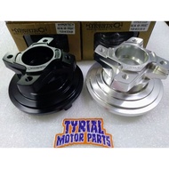 💯 ORIGINAL HYPERTECH CNC RACING HUB SPROCKET YAMAHA Y15ZR 4 LUBANG HAB SPOKET SILVER & BLACK