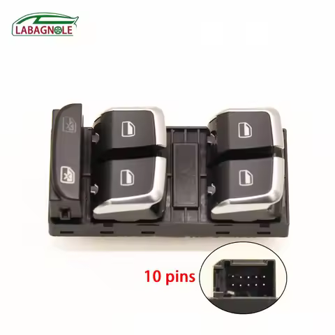 For Audi A4 B8 Window Master Switch Chrome for 8K S4 A5 S5 8T Q5 -Ref 8KD959851A 8KD 959 851 A 8KD 9