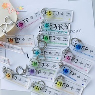 [Bota Shop] Sixteen Personality Acrylic Keychain Pendant MBTI Keychain Cultural Creative Derivative 