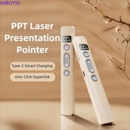 ASBOYSS Laser Pointer Clicker, 2.4GHz Meeting Wireless Flip Pen Clicker, Infrared Remote Portable Re
