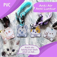 Name Cat Necklace, Custom Cat Necklace