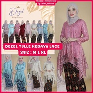 Kebaya Lace Series Dezel Tulle Kebaya Lace Baju Raya 2022 Baju Bridesmaid Baju Pengapit Kebaya Moden