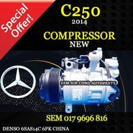 MERCEDES-BENZ C250 2014 YEAR 6SAS14C 6PK DENSO ND NEW COMPRESSOR/ KOMPRESOR (CAR AIRCOND SYSTEM)
