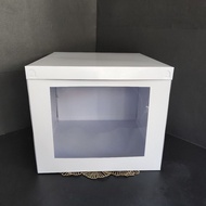 (PO) cake box tart cake box, birthday cake box, tall box, tower cake