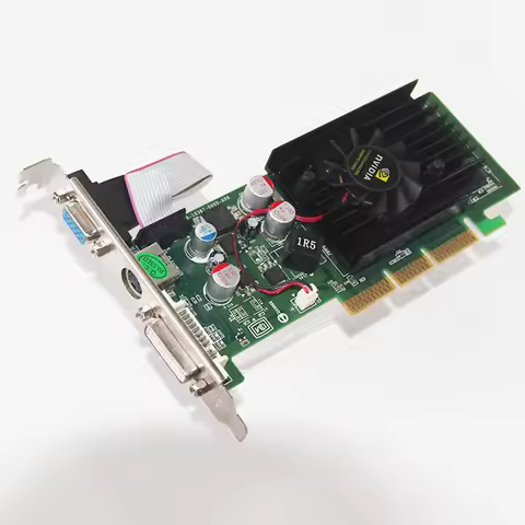 NEW FX6200 AGP DDR2 256M 512M GRAPH Card Compatible with 4x 8x AGP DDR2, VGA + S, DVI, 64 bits graph